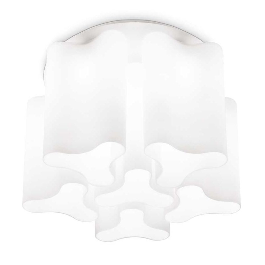 Ideal Lux - Lampa sufitowa COMPO 6xE27/52W/230V średnica 56 cm biała