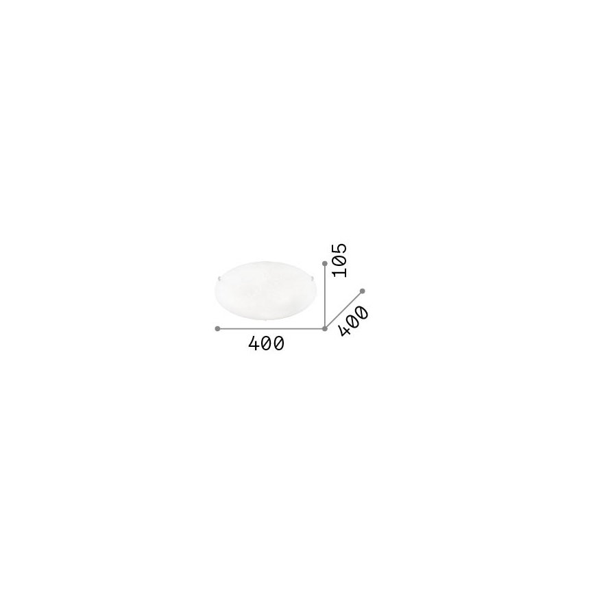 Ideal Lux - Lampa sufitowa LANA 3xE27/60W/230V Ø 40 cm biała