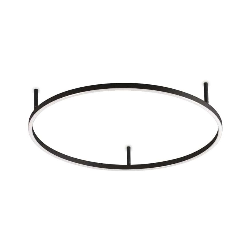 Ideal Lux - Lampa sufitowa LED ORACLE SLIM LED/37W/230V 3000K CRI 90 Ø 70 cm czarna