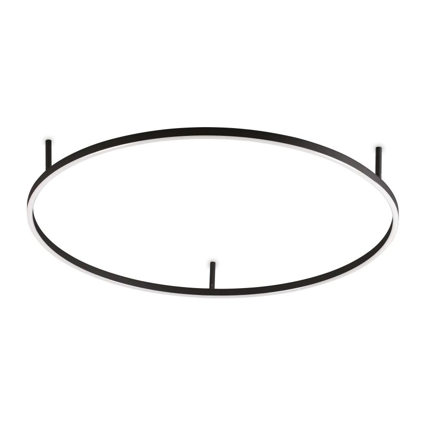 Ideal Lux - Lampa sufitowa LED ORACLE SLIM LED/53W/230V 4000K CRI 90 śr. 90 cm czarna