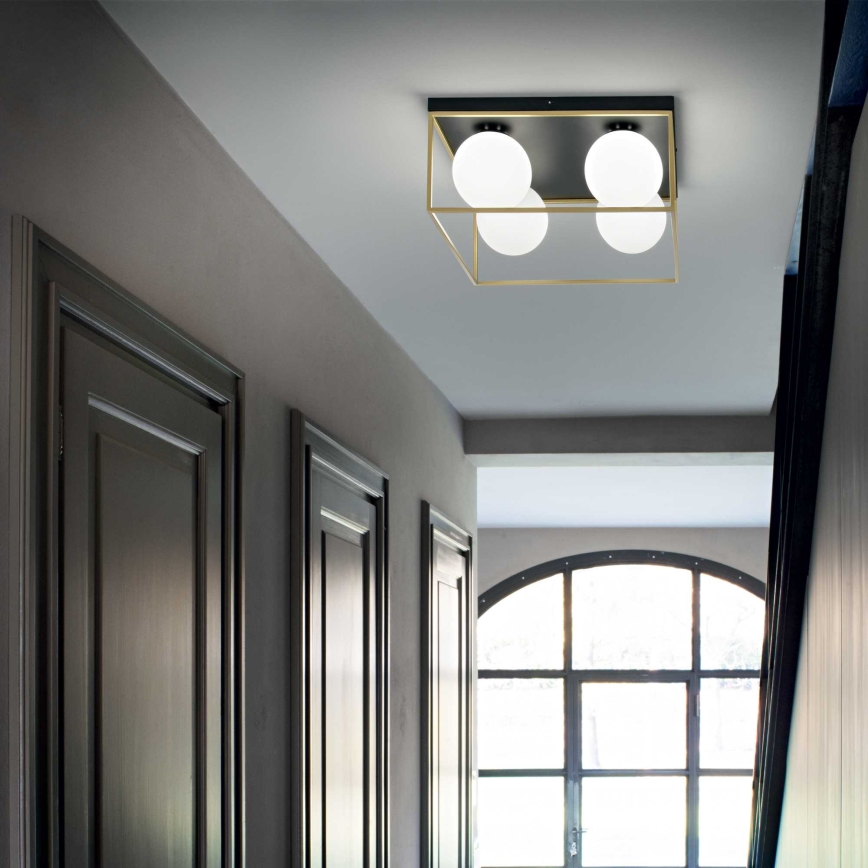 Ideal Lux - Lampa sufitowa LINGOTTO 4xE14/40W/230V