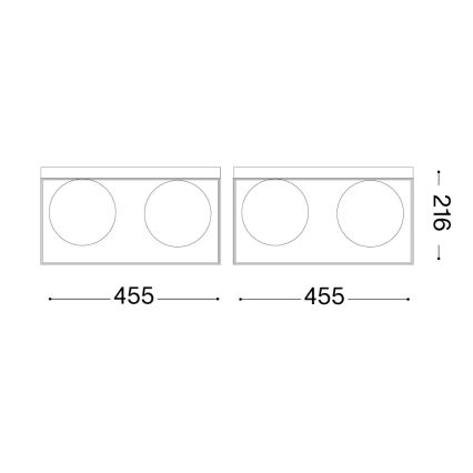 Ideal Lux - Lampa sufitowa LINGOTTO 4xE14/40W/230V
