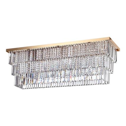 Ideal Lux - Lampa sufitowa MARTINEZ 8xE14/40W/230V złota