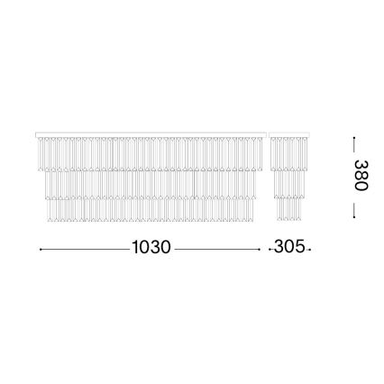 Ideal Lux - Lampa sufitowa MARTINEZ 8xE14/40W/230V złota