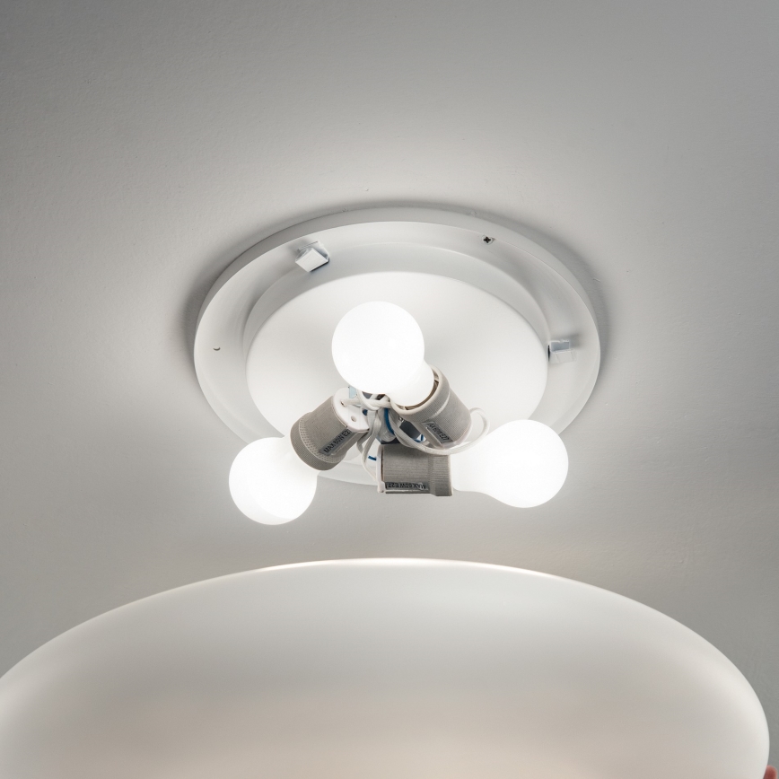 Ideal Lux - Lampa sufitowa SMARTIES 1xE27/42W/230V śr. 33 cm biała