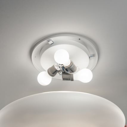 Ideal Lux - Lampa sufitowa SMARTIES 2xE27/42W/230V śr. 42,5 cm biała