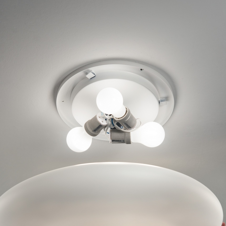 Ideal Lux - Lampa sufitowa SMARTIES 2xE27/42W/230V śr. 42,5 cm biała