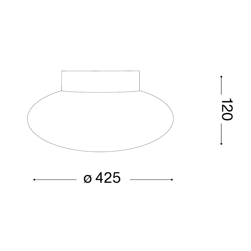 Ideal Lux - Lampa sufitowa SMARTIES 2xE27/42W/230V śr. 42,5 cm biała