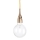 Ideal Lux - Lampa wisząca 1xE27/42W/230V złoty