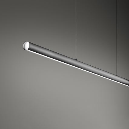 Ideal Lux - ściemnialny żyrandol na lince DORICA LED/35W/230V CRI 90 140 cm szary