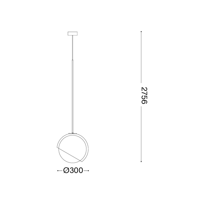 Ideal Lux - Żyrandol na przewodzie BLOOM 1xE27/42W/230V Ø 30 cm złoty/dymno-beżowy