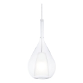 Ideal Lux - Lampa wisząca na lince KALIQUE 1xE27/42W/230V, śr. 18 cm, przezroczysta
