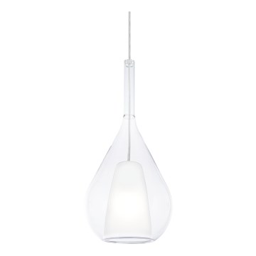Ideal Lux - Lampa wisząca na lince KALIQUE 1xE27/42W/230V, śr. 18 cm, przezroczysta