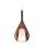 Ideal Lux - Lampa wisząca na lince KALIQUE 1xE27/42W/230V śr. 18 cm przydymiona miedziana