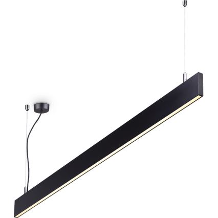 Ideal Lux - Lampa wisząca na lince LINUS LED/32W/230V 4000K CRI 90 120 cm czarna