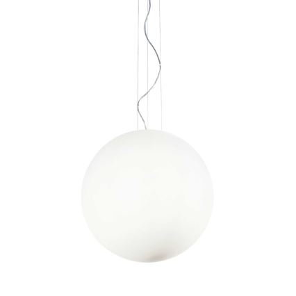 Ideal Lux - Lampa wisząca na lince MAPA 1xE27/42W/230V, śr. 50 cm, biała