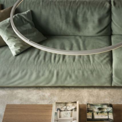 Ideal Lux - Żyrandol LED ściemnialny na lince ORACLE SLIM LED/40W/230V 3000K CRI 90 Ø 70 cm biały