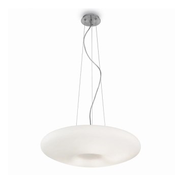 Ideal Lux - Lampa wisząca na linkach GLORY 5xE27/60W/230V śr. 60 cm biała