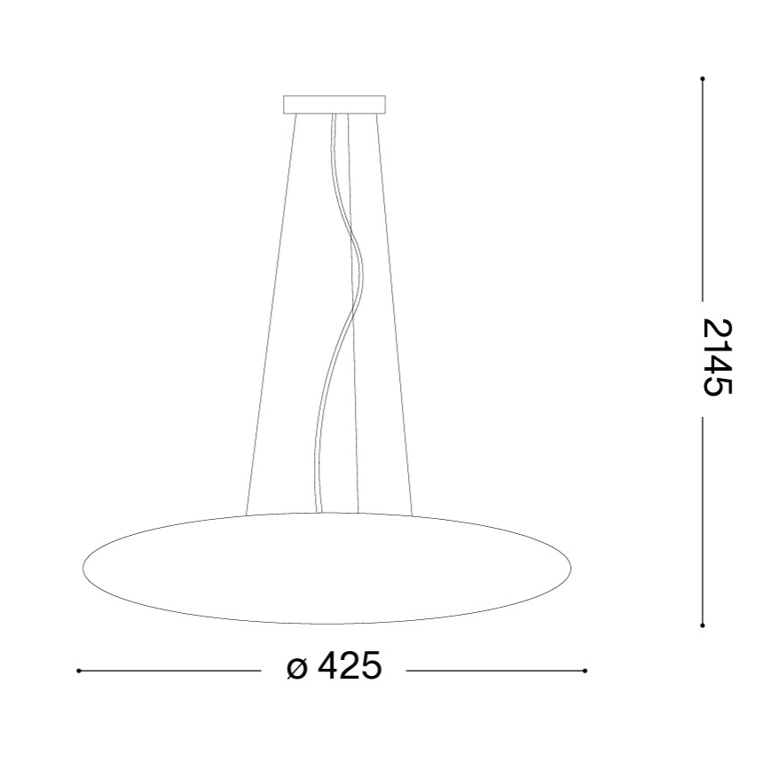 Ideal Lux - Lampa wisząca na linkach SMARTIES 3xE27/42W/230V śr. 42,5 cm biała