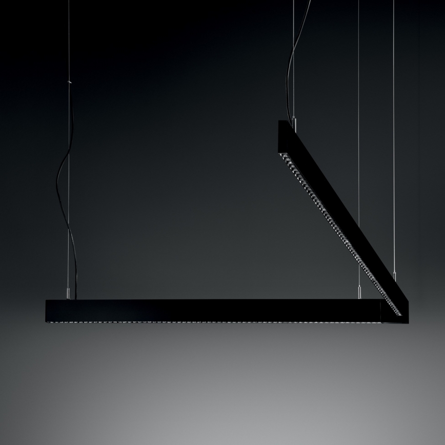 Ideal Lux - Lampa wisząca na linkach STEEL LED/29W/230V 3000K CRI 90 120 cm czarna