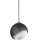 Ideal Lux - Lampa wisząca na przewodzie BLOOM 1xE27/42W/230V Ø 22 cm czarna