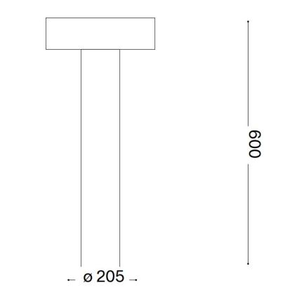 Ideal Lux - Lampa zewnętrzna 4xG9/15W/230V 60 cm IP44 antracyt