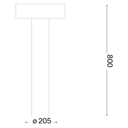 Ideal Lux - Lampa zewnętrzna 4xG9/15W/230V 80 cm IP44 brązowa