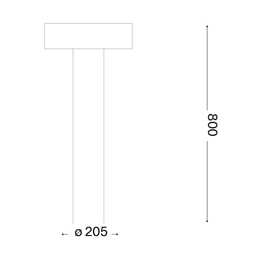 Ideal Lux - Lampa zewnętrzna 4xG9/15W/230V 80 cm IP44 brązowa