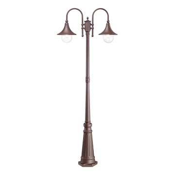 Ideal Lux - Lampa zewnętrzna CIMA 2xE27/52W/230V 216 cm IP43 brązowe
