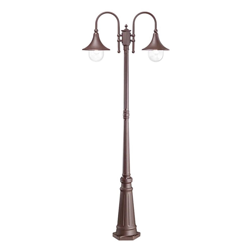 Ideal Lux - Lampa zewnętrzna CIMA 2xE27/52W/230V 216 cm IP43 brązowe