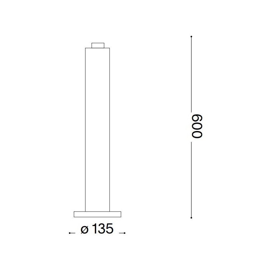 Ideal Lux - Lampa zewnętrzna CLIO 1xE27/42W/230V, 60 cm, IP44, brązowa
