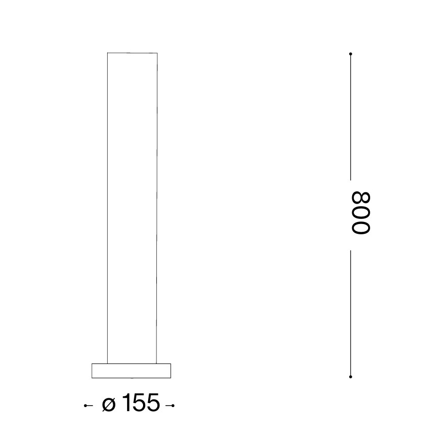 Ideal Lux - Lampa zewnętrzna EDO OUTDOOR 1xGX53/15W/230V 80 cm IP65 brązowa