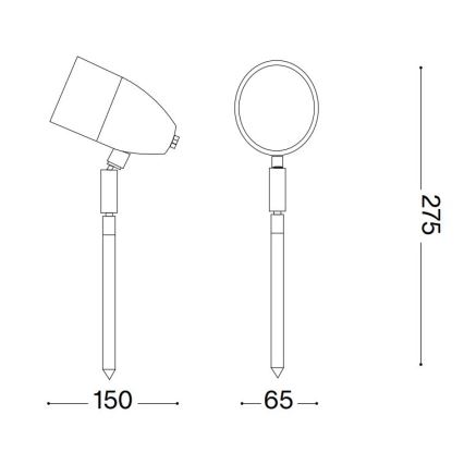 Ideal Lux - Lampa zewnętrzna INSIDE 1xG9/15W/230V 27,5 cm IP54 brązowy