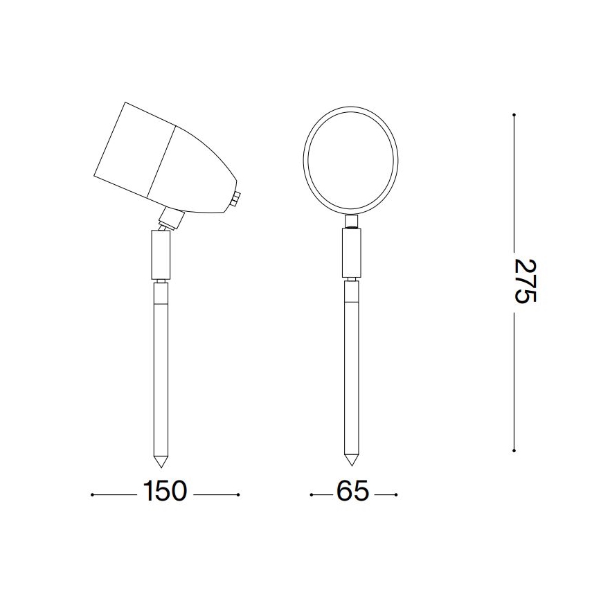 Ideal Lux - Lampa zewnętrzna INSIDE 1xG9/15W/230V 27,5 cm IP54 czarny
