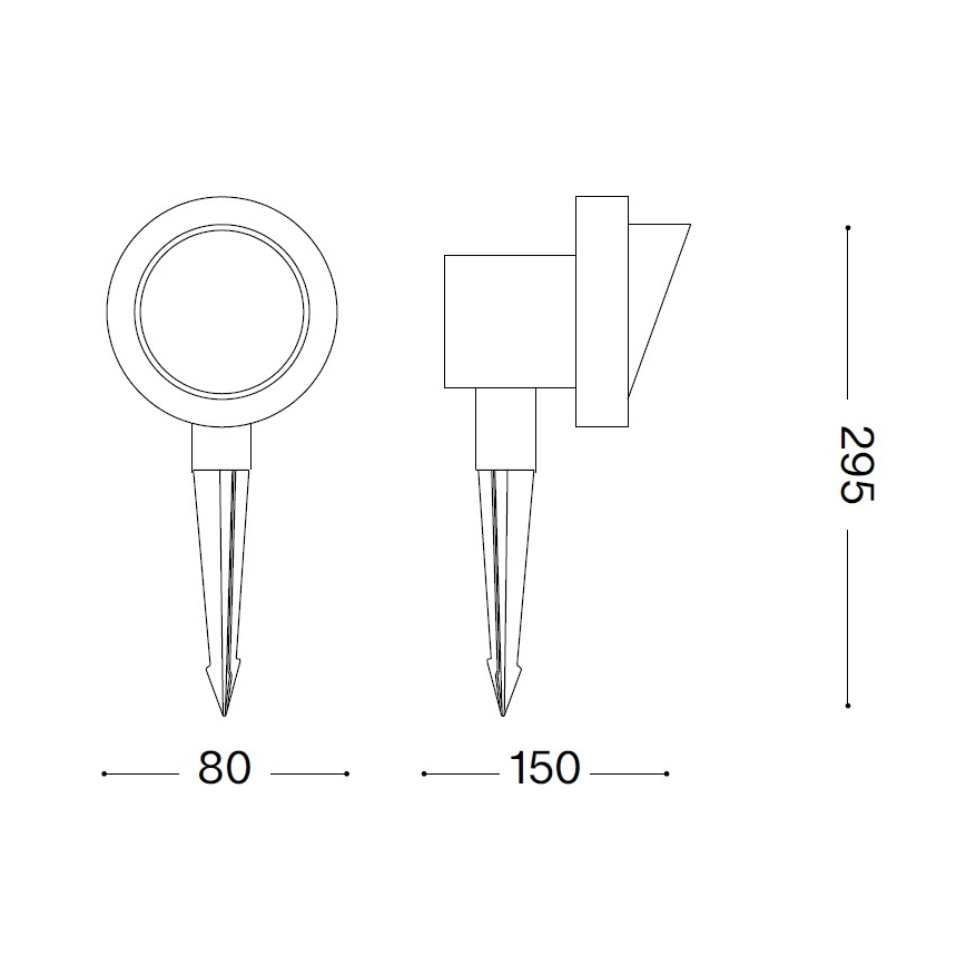 Ideal Lux - Lampa zewnętrzna TERRA 1xGU10/28W/230V IP65 brązowa