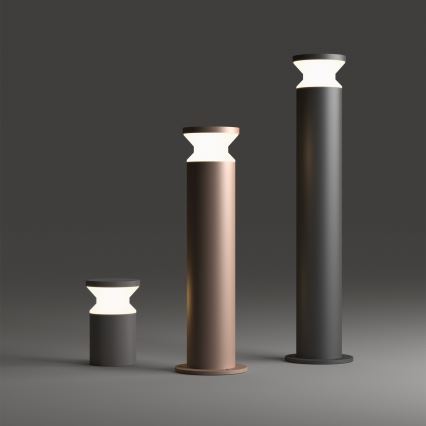 Ideal Lux - Lampa zewnętrzna TORRE 1xE27/15W/230V 60 cm IP65 antracyt