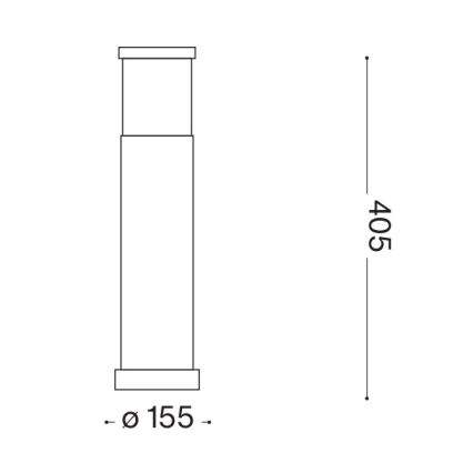Ideal Lux - Lampa zewnętrzna TRONCO 1xE27/42W/230V 40 cm IP65 brązowa