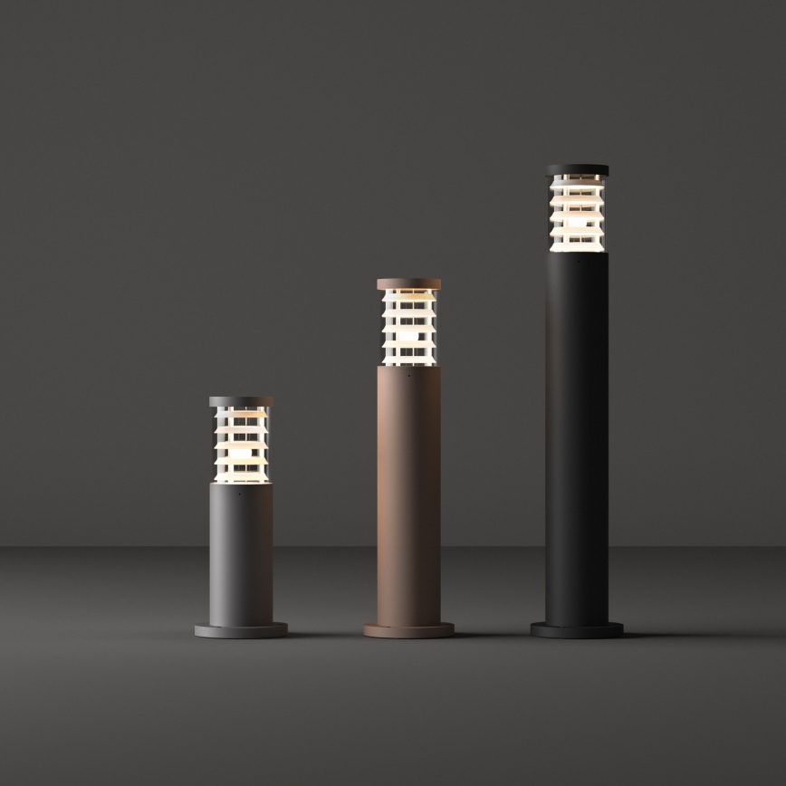 Ideal Lux - Lampa zewnętrzna TRONCO 1xE27/42W/230V 60 cm IP65 antracyt