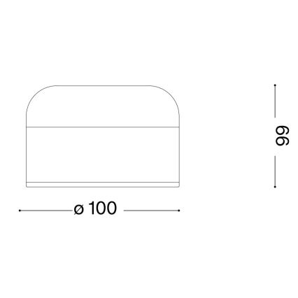 Ideal Lux - LED dotykowa lampa stołowa ściemnialna MIGNON LED/5W/5V 1500 mAh śr. 10 cm CRI 90 mosiądz