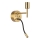 Ideal Lux - LED Elastyczna lampa z mocowaniem SET 1xE27/42W + LED/3W/230V CRI 90 USB złoty