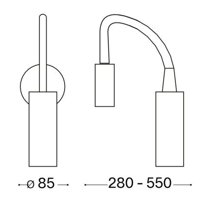 Ideal Lux - LED Elastyczna lampka FOCUS LED/3,5W/230V CRI 90 biały