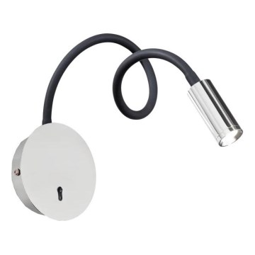 Ideal Lux - LED Elastyczna lampka FOCUS LED/3,5W/230V CRI 90 szary/chrom błyszczący