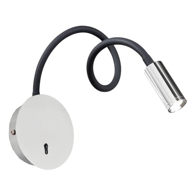 Ideal Lux - LED Elastyczna lampka FOCUS LED/3,5W/230V CRI 90 szary/chrom błyszczący