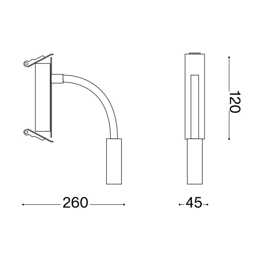 Ideal Lux - LED Elastyczna lampka IO LED/3W/230V CRI 90 biały