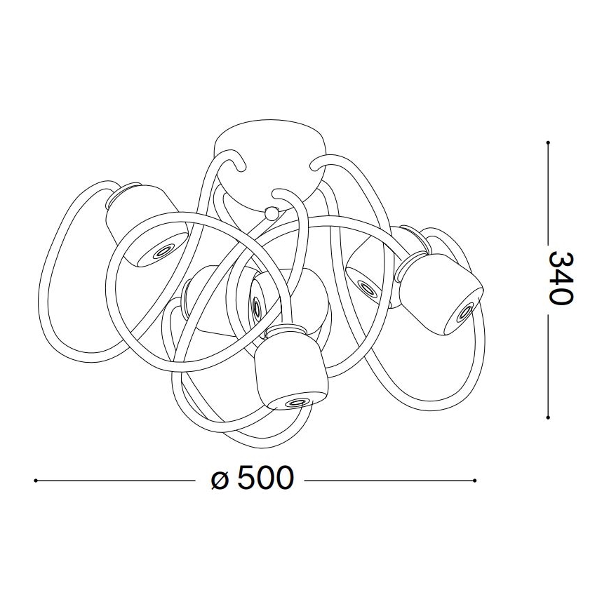 Ideal Lux - LED Elastyczna Żyrandol natynkowy OCTOPUS 6xG9/3W/230V kolorowa