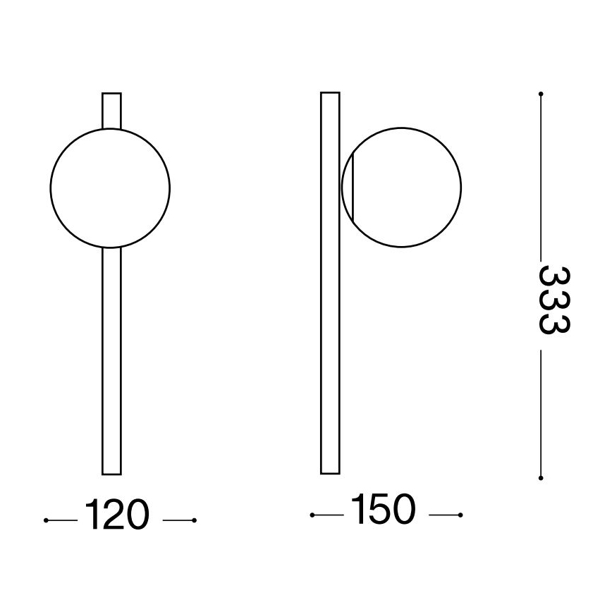 Ideal Lux - LED Kinkiet BINOMIO 1xG9/3W/230V biały