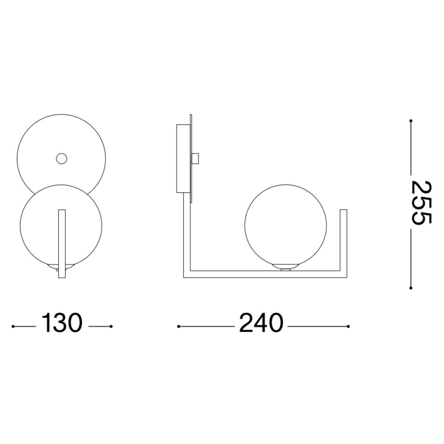 Ideal Lux - LED Kinkiet BIRDS 1xG9/3W/230V czarny/złoty