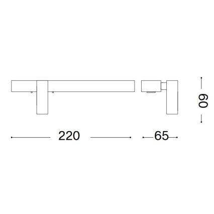 Ideal Lux - LED Kinkiet BONNE LED/6,5W/230V CRI 90 chrom błyszczący