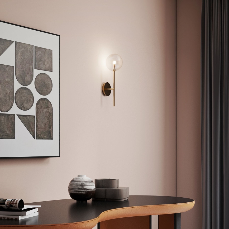Ideal Lux - LED Kinkiet EQUINOXE 1xG4/2W/230V mosiądz/przezroczysty