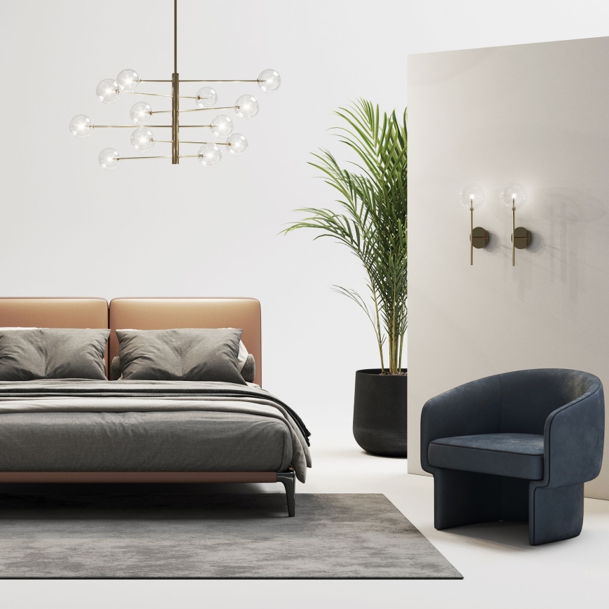 Ideal Lux - LED Kinkiet EQUINOXE 1xG4/2W/230V mosiądz/przezroczysty